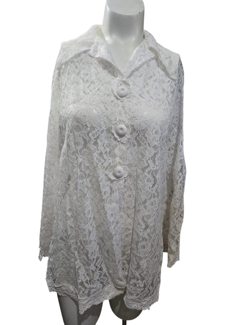 Vintage Cattani of California Floral Lace Jacket Small